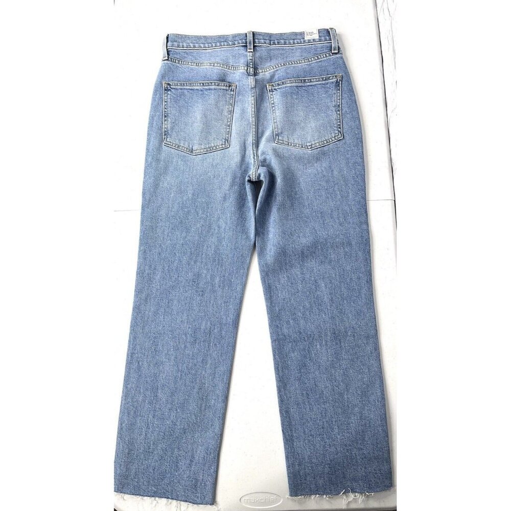 FRANK & EILEEN Women's Light Wash Monaghan Button Fly Raw Hem Jeans 30 - Picture 8 of 8